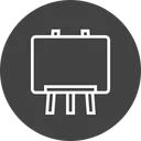 Free Black Board Study Icon