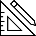 Free Bleistift Lineal Symbol