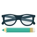 Free Bleistiftbrille Symbol