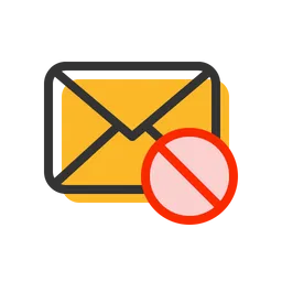 Free Block Email  Icon