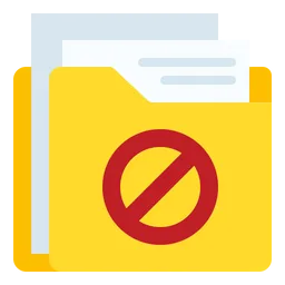 Free Block Folder  Icon