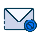 Free Block Message Block Email Block Mail Icon