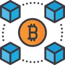 Free Blockchain Bitcoin Connection Icon