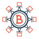 Free Blockchain Technologie Bitcoin Icône