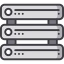 Free Blockchain Server Server Data Mining Icon