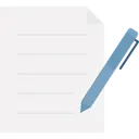 Free Bloco De Notas Sinal De Contrato Negocios Ícone