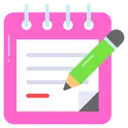 Free Bloco De Notas Caderno Memorando Ícone