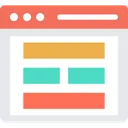Free Blog Template Design Element Layout Icon