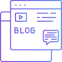 Free Blogging Content Creation Writing Icon