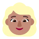 Free Blond Haare Flach Symbol