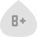 Free Blood type B plus gray  Icon