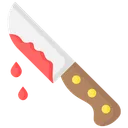 Free Knife with blood  Icon