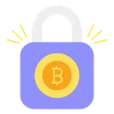 Free Bloqueo De Bitcoin Seguridad De Bitcoin Cripto Icono