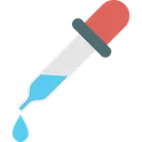 Free Blue Fluid Droplet Dropper Dropper Pipette Icon