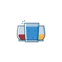 Free Blue Lagoon Orange Icon