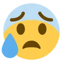 Free Blue Cold Face Icon