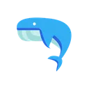 Free Blue Whale Whale Marine Animal Icon