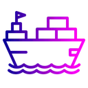 Free Boat Logistic Transportation Icon