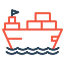 Free Boat Logistic Transportation Icon