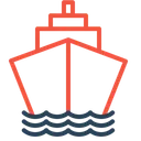 Free Boat Logistic Transportation Icon