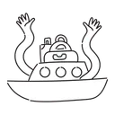 Free Boat Vacation  Icon