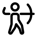 Free Bogenschütze  Symbol