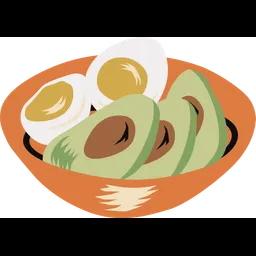 Free Boiled egg and avocado  Icon