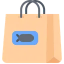 Free Bolsa De Compras De Pescado Bolsa De Pescado Compras De Pescado Icono