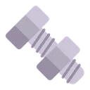 Free Und Bolzen Flach Symbol