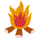 Free Bonfire Autumn Activity Warmth Icon