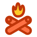 Free Bonfire Fire Camping Icon