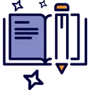 Free Book Learning Online Study Icon