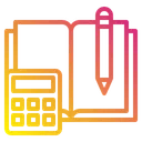 Free Book Pen Calculator Icon