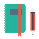Free Book Folder Pen Icon