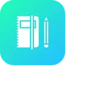 Free Book Folder Pen Icon