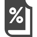 Free Book Percent Icon