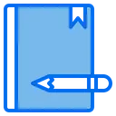 Free Book Pencil Office Icon