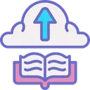 Free Book Upload On Cloud Upload Book Book Icon