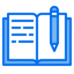 Free Book With Pencil  Icon