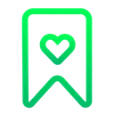 Free Bookmark Like Heart Icon