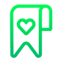 Free Bookmark Like Heart Icon