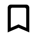 Free Bookmark Border Icon