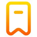 Free Bookmark subtract  Icon