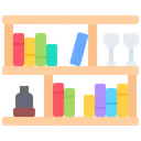 Free Bookshelf Bookcase Shelf Icon