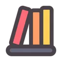 Free Bookshelf Library Books Icon