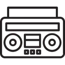 Free Boombox Cassette Player Cassette Recorder Icon