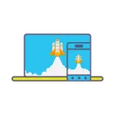 Free Boost Marketing Rocket Icon
