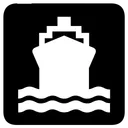 Free Boot Schiff Transport Symbol