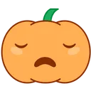 Free Bored Tired Pumpkin Icon