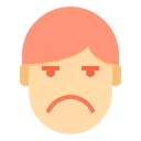 Free Boring Emotion Face Icon